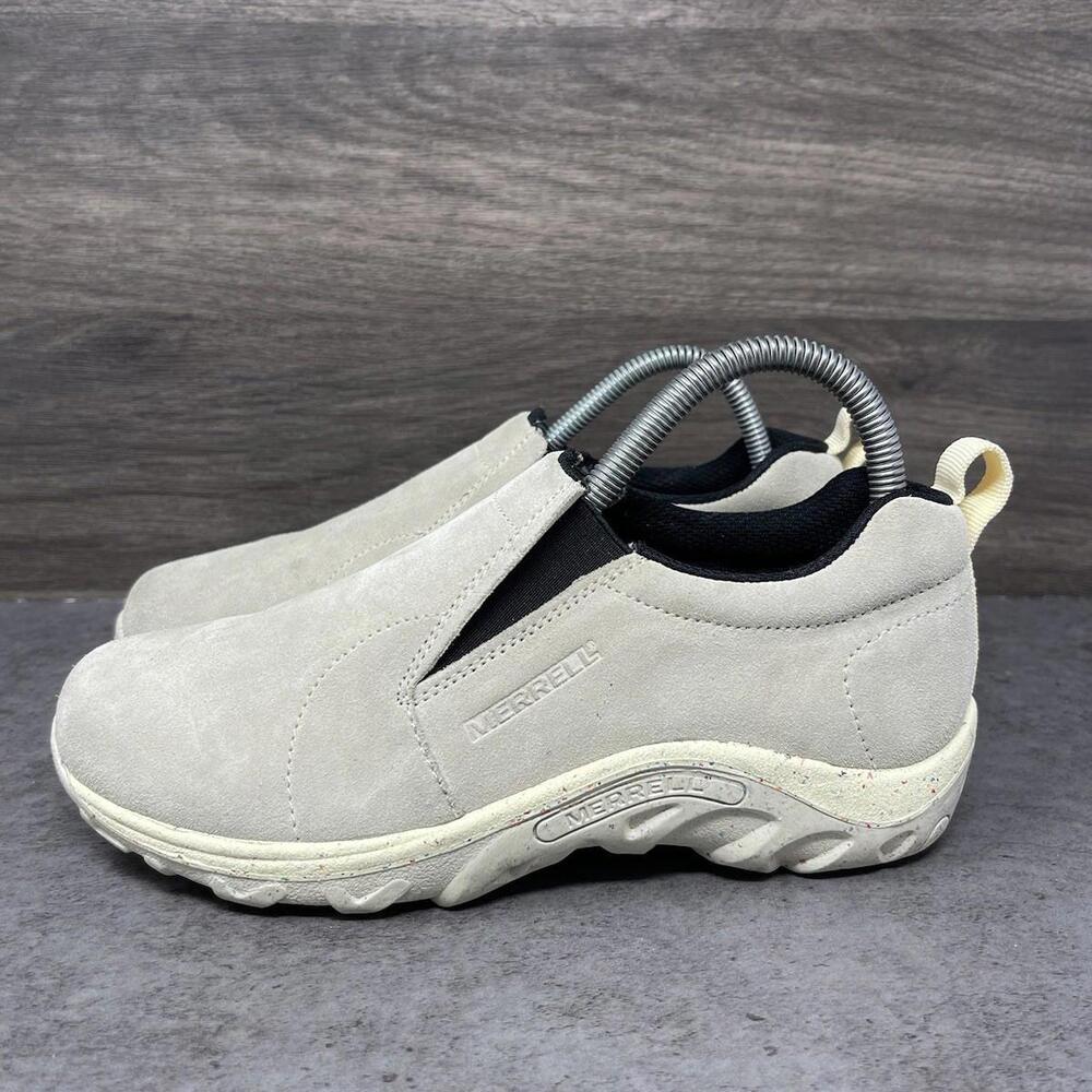 Merrell Jungle Moc Slip On Shoes Kids Size 4 Beige Suede Sneakers